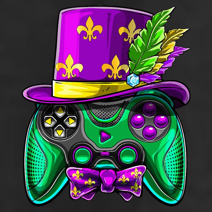 Mardi Gras Video Game Controller Jester Hat Costume Adult Drive Performance Visor