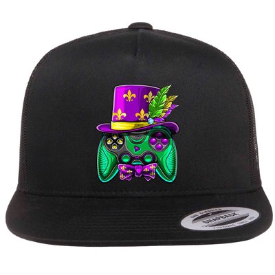 Mardi Gras Video Game Controller Jester Hat Costume Flatbill Hat