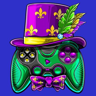 Mardi Gras Video Game Controller Jester Hat Costume T-Shirt