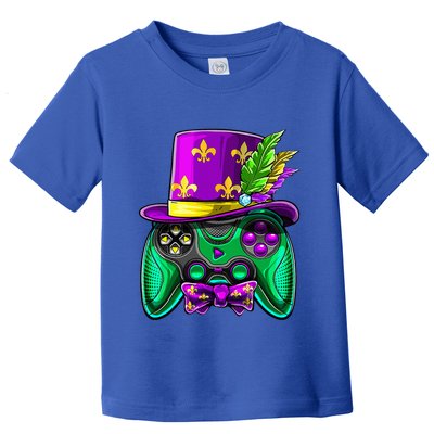 Mardi Gras Video Game Controller Jester Hat Costume Toddler T-Shirt