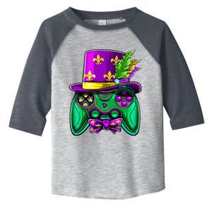 Mardi Gras Video Game Controller Jester Hat Costume Toddler Fine Jersey T-Shirt