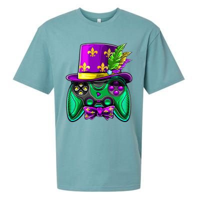 Mardi Gras Video Game Controller Jester Hat Costume Sueded Cloud Jersey T-Shirt