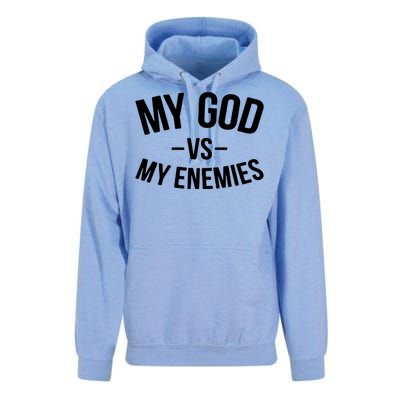 My God Vs My Enemies Funny Gift Unisex Surf Hoodie