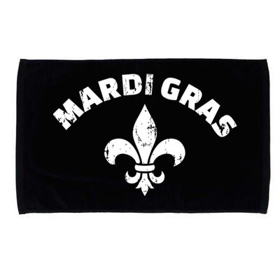 Mardi Gras Vintage Fleur De Lis Gift Microfiber Hand Towel