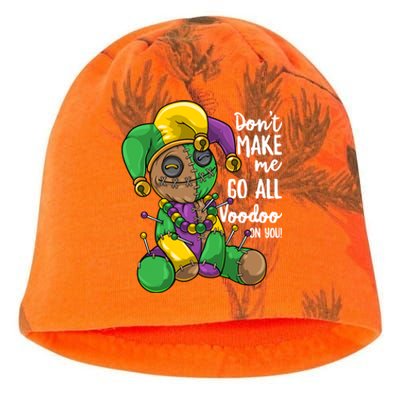 Mardi Gras Voodoo Doll Dont Make Me Go All Voodoo On You Gift Kati - Camo Knit Beanie