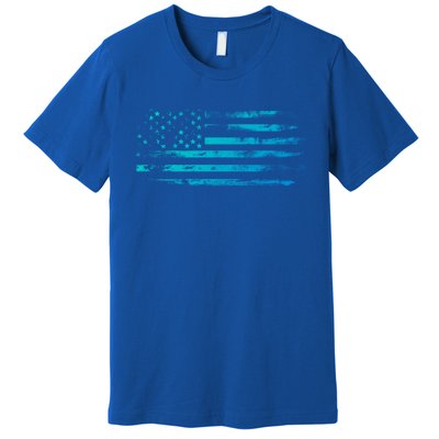 Meaningful Gift Vintage Usa Flags Patriotic Premium T-Shirt