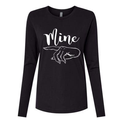 Mine Gift Valentine's Day Meaningful Gift Womens Cotton Relaxed Long Sleeve T-Shirt