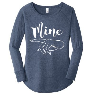 Mine Gift Valentine's Day Meaningful Gift Women's Perfect Tri Tunic Long Sleeve Shirt