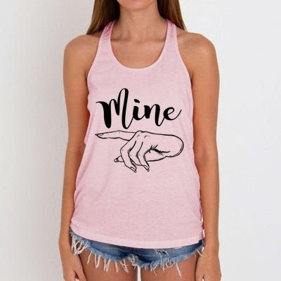 Mine Gift Valentine's Day Meaningful Gift Women's Knotted Racerback Tank