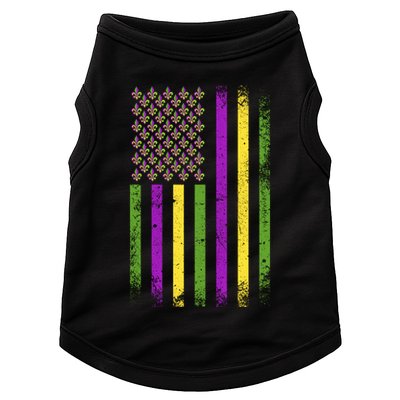 Mardi Gras Vintage Flag Celebration Doggie Tank