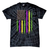 Mardi Gras Vintage Flag Celebration Tie-Dye T-Shirt