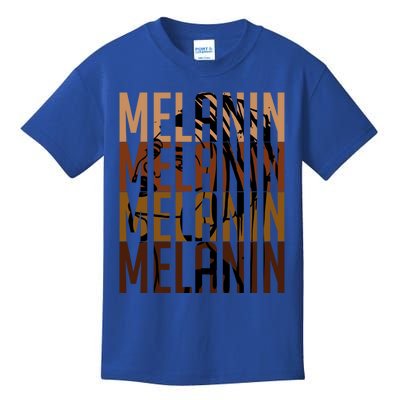 Melanin Graphic With Dashiki African Art Black History Meaningful Gift Kids T-Shirt