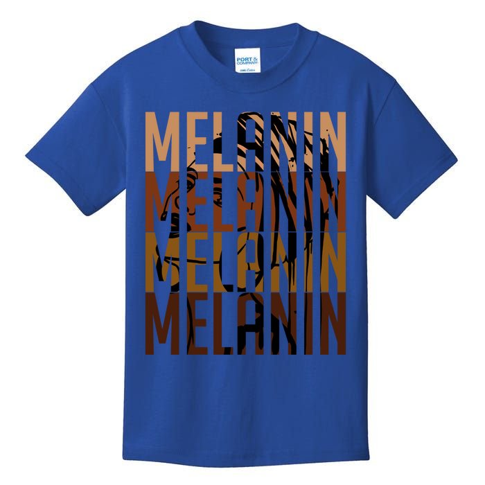 Melanin Graphic With Dashiki African Art Black History Meaningful Gift Kids T-Shirt