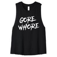 Metal Gore Whore Women's Racerback Cropped Tank