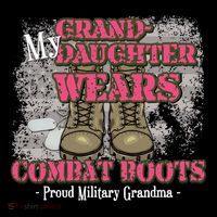 My Granddaughter Wears Combat Boots Proud Grandma Gifts  Premium T-Shirt