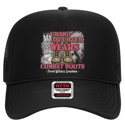 My Granddaughter Wears Combat Boots Proud Grandma Gifts  Trucker Hat