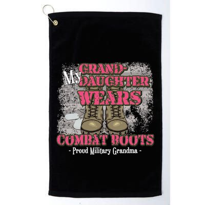 My Granddaughter Wears Combat Boots Proud Grandma Gifts  Golf Towel