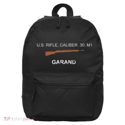 M1 Garand Wwii Rifle Graphic 16 in Basic Backpack