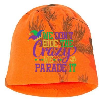 Mardi Gras We Dont Hide The Crazy We Parade It Gift Party Cute Gift Kati - Camo Knit Beanie