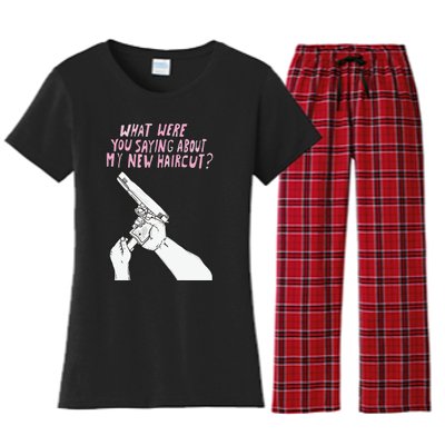 Matt Gray What Were Saying About My New Haircut Women's Flannel Pajama Set