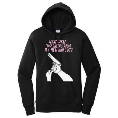 Matt Gray What Were Saying About My New Haircut Women's Pullover Hoodie