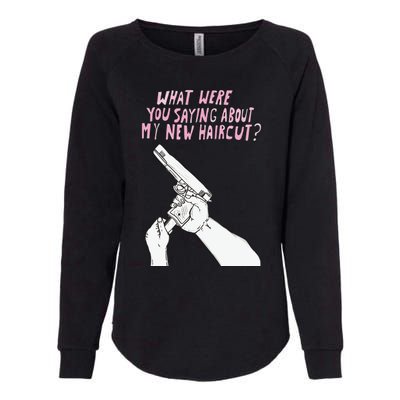 Matt Gray What Were Saying About My New Haircut Womens California Wash Sweatshirt