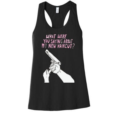 Matt Gray What Were Saying About My New Haircut Women's Racerback Tank