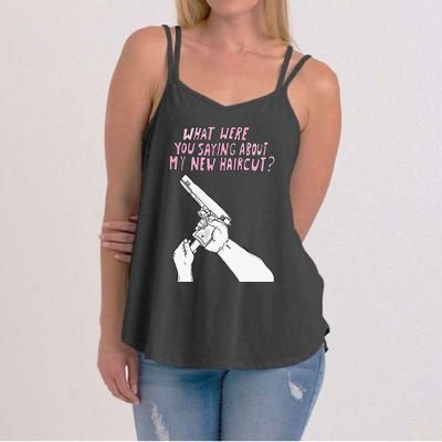 Matt Gray What Were Saying About My New Haircut Women's Strappy Tank