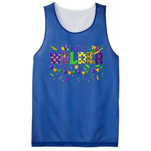 Mardi Gras Welder Carnival Parade Party Job Occupation Cool Gift Mesh Reversible Basketball Jersey Tank