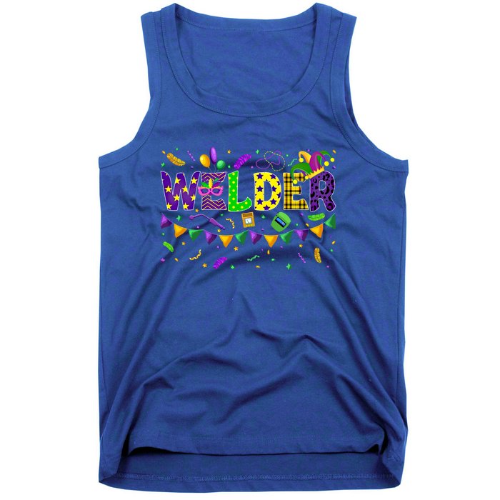 Mardi Gras Welder Carnival Parade Party Job Occupation Cool Gift Tank Top