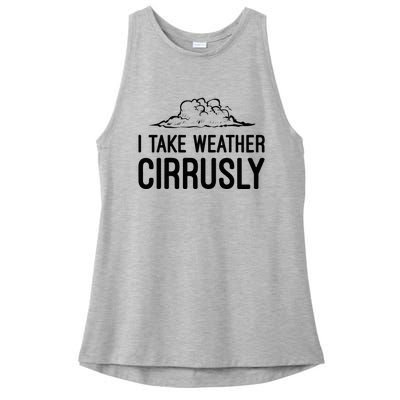 Meteorologist Gift Weather Meteorology Ladies PosiCharge Tri-Blend Wicking Tank