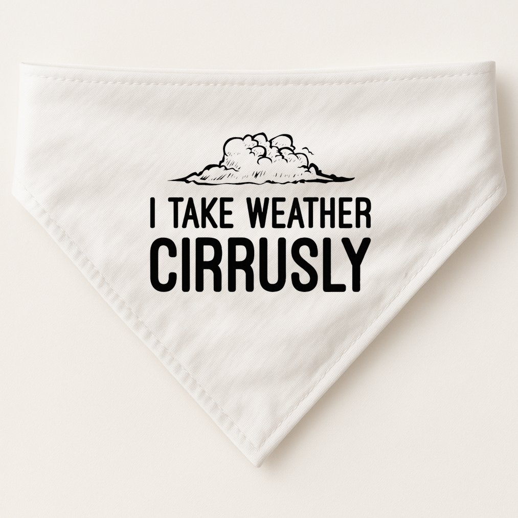 Meteorologist Gift Weather Meteorology USA-Made Doggie Bandana
