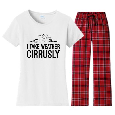 Meteorologist Gift Weather Meteorology Women's Flannel Pajama Set