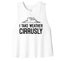 Meteorologist Gift Weather Meteorology Women's Racerback Cropped Tank