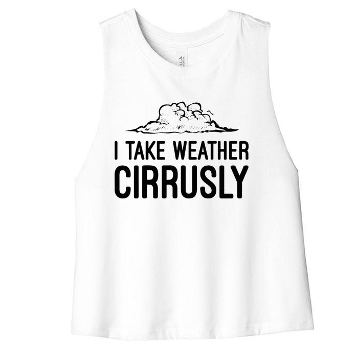 Meteorologist Gift Weather Meteorology Women's Racerback Cropped Tank