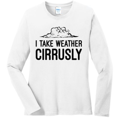 Meteorologist Gift Weather Meteorology Ladies Long Sleeve Shirt