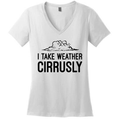 Meteorologist Gift Weather Meteorology Women's V-Neck T-Shirt