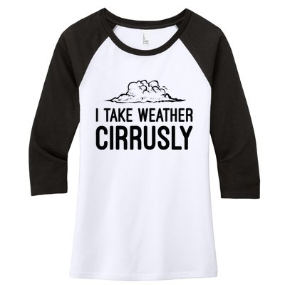 Meteorologist Gift Weather Meteorology Women's Tri-Blend 3/4-Sleeve Raglan Shirt