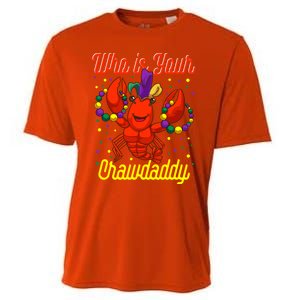 Mardi Gras Who's Your Crawdaddy Beads Jester Hat New Orleans Cool Gift Cooling Performance Crew T-Shirt