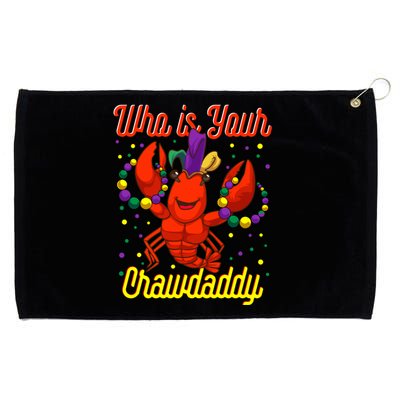 Mardi Gras Who's Your Crawdaddy Beads Jester Hat New Orleans Cool Gift Grommeted Golf Towel