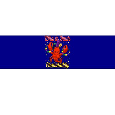 Mardi Gras Who's Your Crawdaddy Beads Jester Hat New Orleans Cool Gift Bumper Sticker