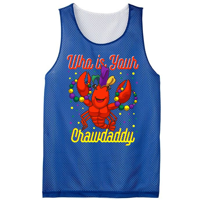 Mardi Gras Who's Your Crawdaddy Beads Jester Hat New Orleans Cool Gift Mesh Reversible Basketball Jersey Tank