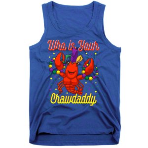 Mardi Gras Who's Your Crawdaddy Beads Jester Hat New Orleans Cool Gift Tank Top