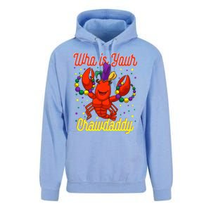 Mardi Gras Who's Your Crawdaddy Beads Jester Hat New Orleans Cool Gift Unisex Surf Hoodie