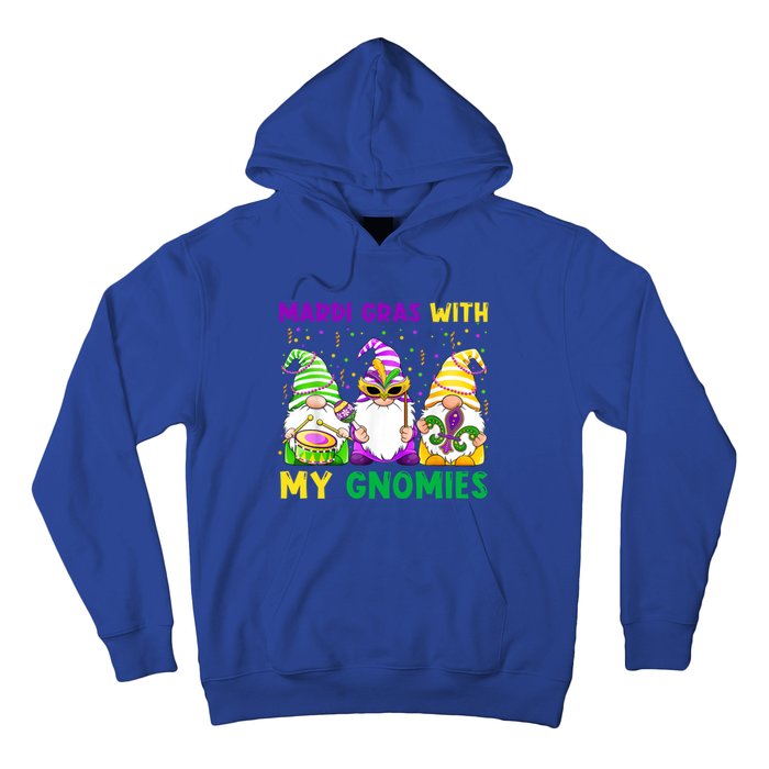 Mardi Gras With My Gnomies Gnomes Costume Gift Funny Gift Hoodie