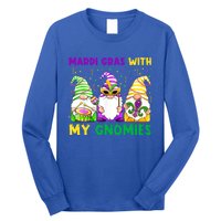 Mardi Gras With My Gnomies Gnomes Costume Gift Funny Gift Long Sleeve Shirt