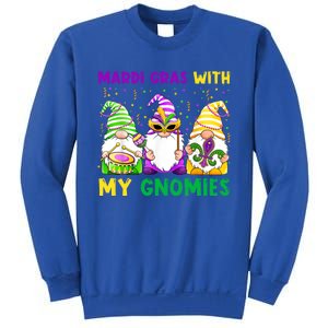 Mardi Gras With My Gnomies Gnomes Costume Gift Funny Gift Sweatshirt