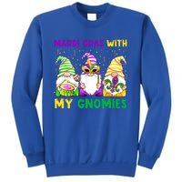 Mardi Gras With My Gnomies Gnomes Costume Gift Funny Gift Sweatshirt