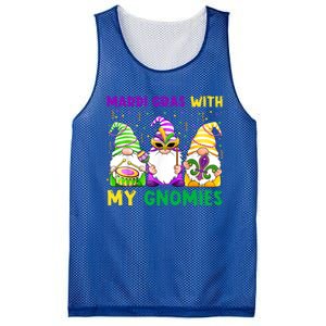 Mardi Gras With My Gnomies Gnomes Costume Gift Funny Gift Mesh Reversible Basketball Jersey Tank