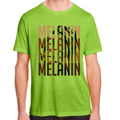 Melanin Graphic With Dashiki African Art Black History Gift Adult ChromaSoft Performance T-Shirt